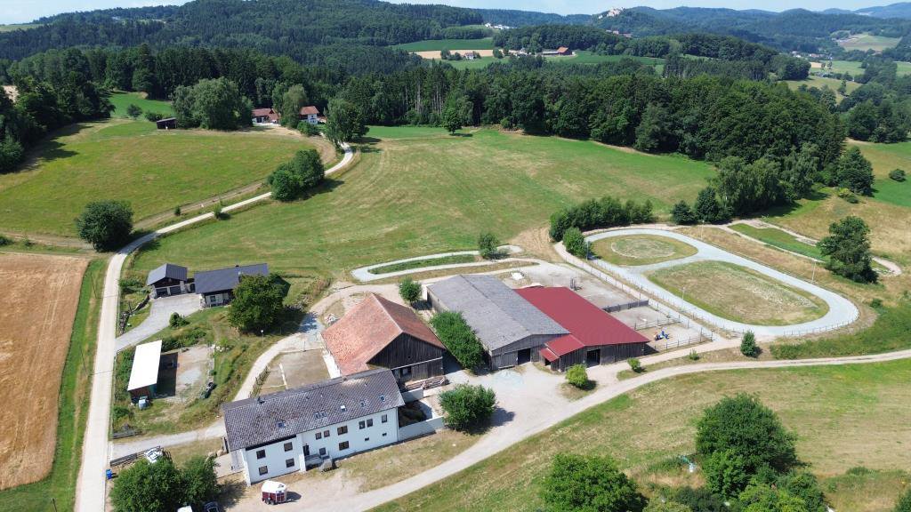 2545IZ Bayern, Oberpfalz, 35 Min Regensburg - gr. Wohnhaus mit Pferdehaltung, Reithalle, Reitplatz